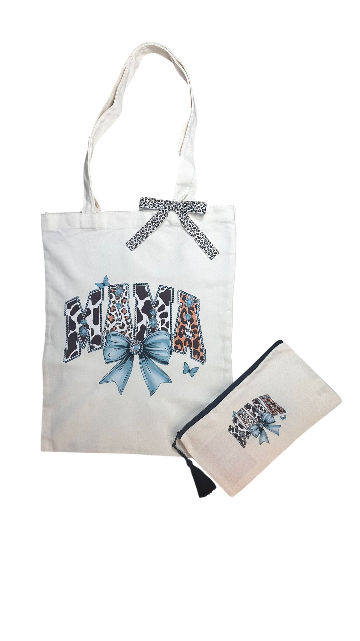 Pack Regalo Personalizado “Mamá” – Bolso Tote y Neceser a Juego