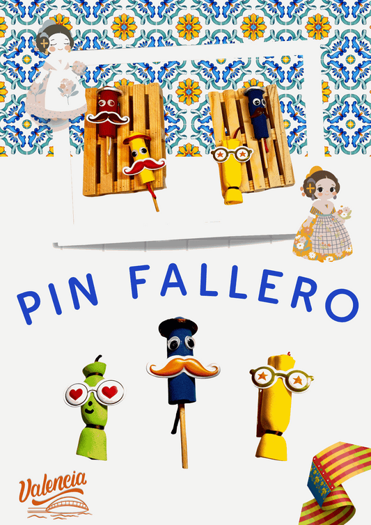 👉 Pin Fallero Divertido Hecho a Mano – Edición Valencia