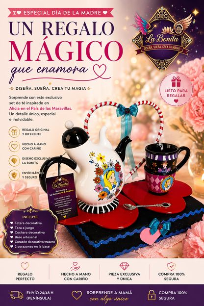 Regalo Alicia en el País de las Maravillas | Set de té original para sorprender