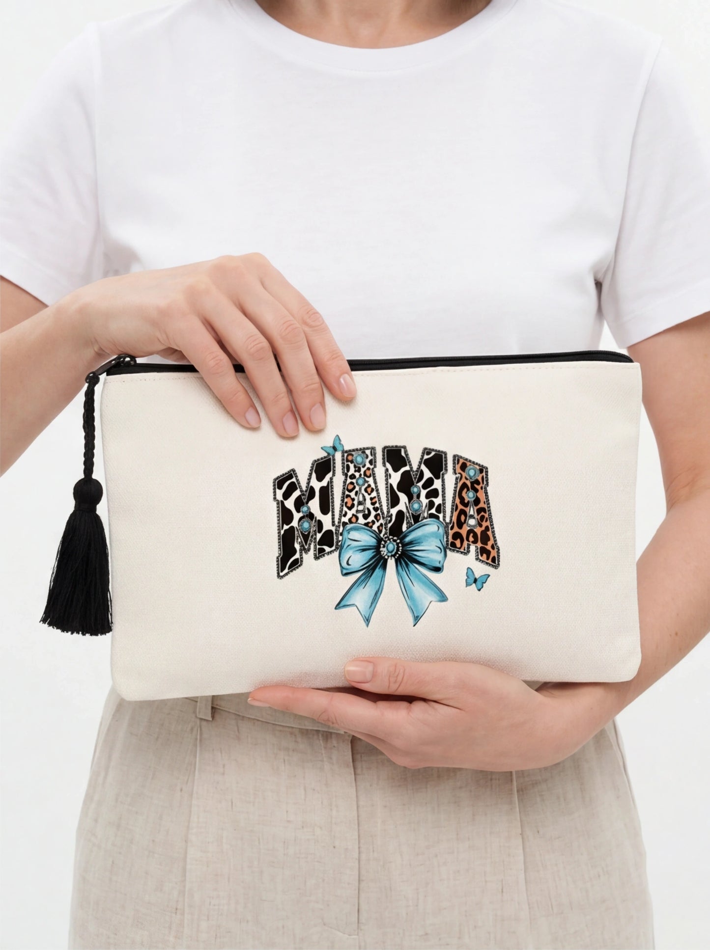 Neceser Personalizado “Mamá” con Cremallera – Regalo Único